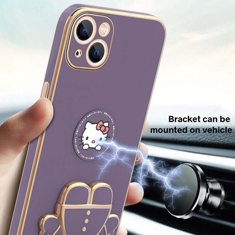 کاور اسپارتان مدل Kitty مناسب برای گوشی موبایل اپل Iphone 13 به همراه بند نگهدارنده