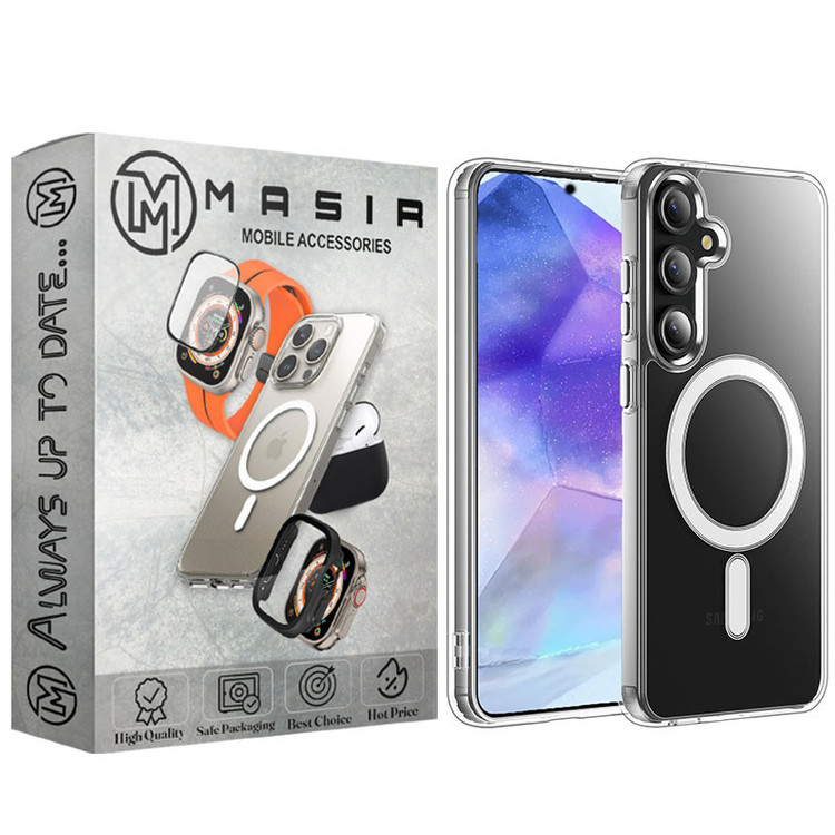 کاور مسیر مدل Clear Magnetic Magsafe مناسب برای گوشی موبایل سامسونگ Galaxy A35