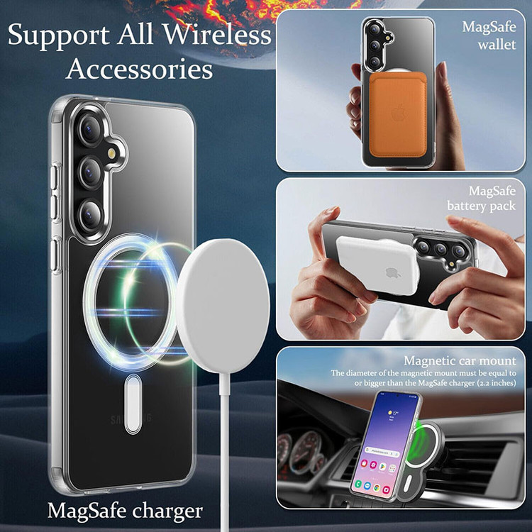 کاور مسیر مدل Clear Magnetic Magsafe مناسب برای گوشی موبایل سامسونگ Galaxy A35