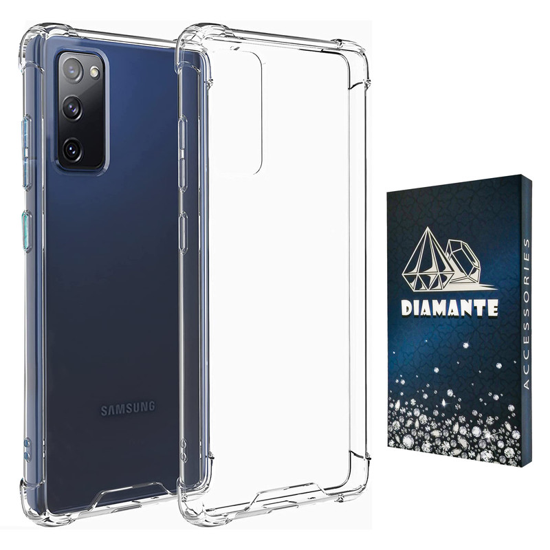 کاور دیامانته مدل shiny navy مناسب برای گوشی موبایل سامسونگ Galaxy S20 FE