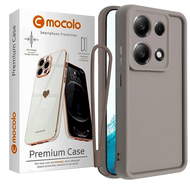 کاور موکولو مدل Silicone Puffer Strap مناسب برای گوشی موبایل شیائومی Redmi Note 13 Pro 5G / Poco X6 5G به همراه بند آویز