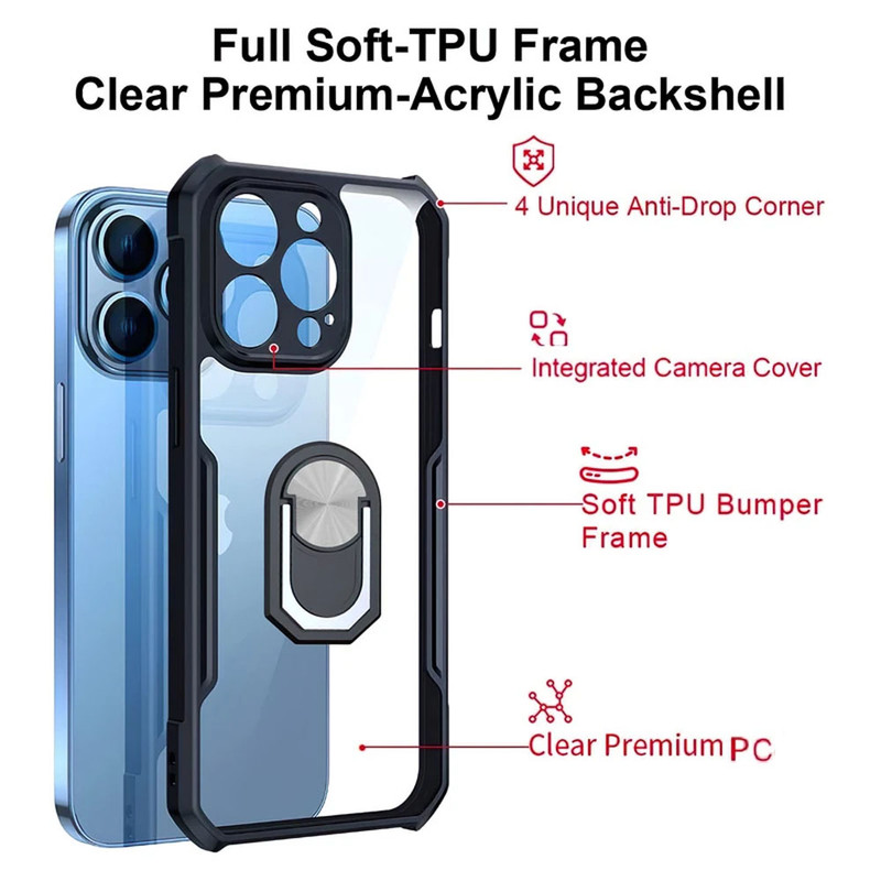 کاور گاردتک اساک مدل AntiShock Magnet Holder مناسب برای گوشی موبایل شیائومی Redmi Note 13 Pro 4G/ Poco M6 Pro 4G