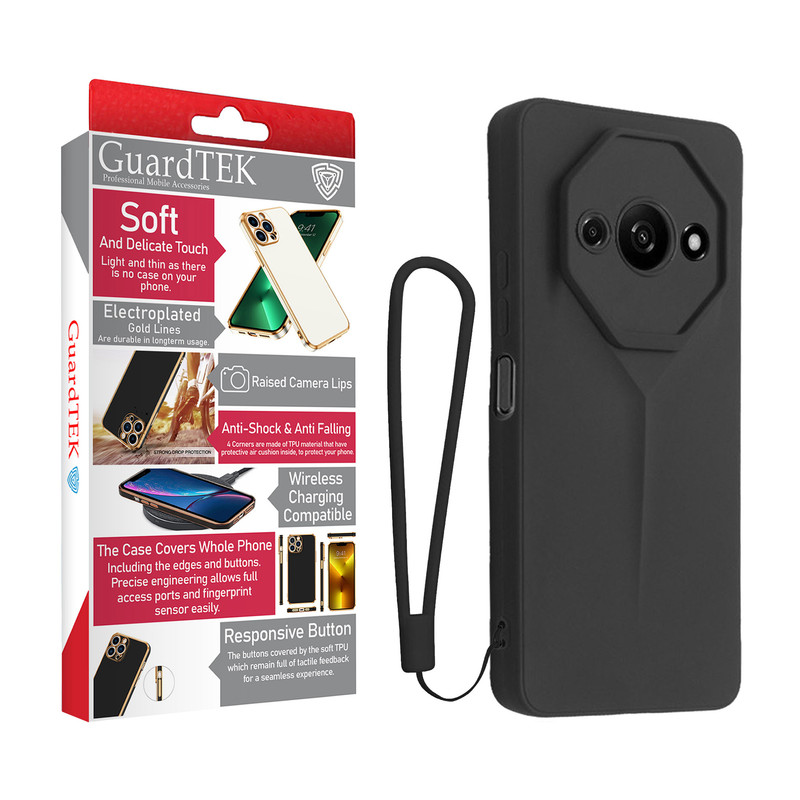 کاور گاردتک آساک مدل Porsche Design Strap مناسب برای گوشی موبایل شیائومی Redmi A3 به همراه بند آویز
