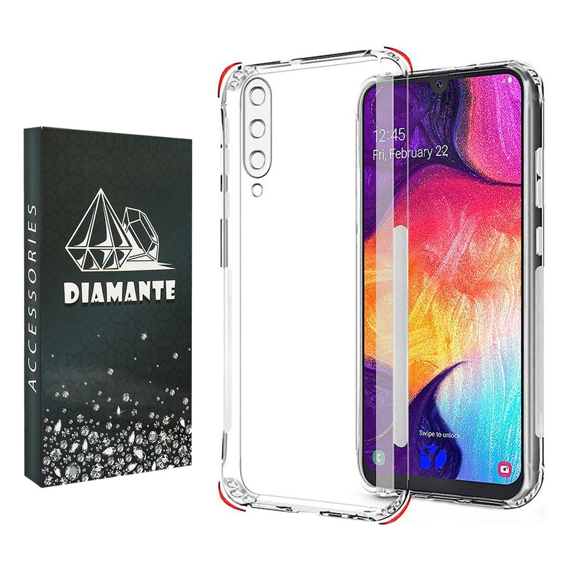 کاور دیامانته مدل Bianco Navy مناسب برای گوشی موبایل سامسونگ Galaxy A70