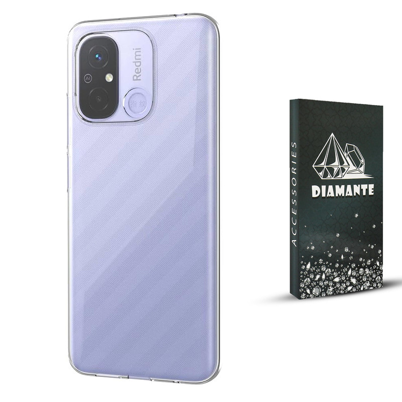 کاور دیامانته مدل Nahid Navy مناسب برای گوشی موبایل شیائومی Redmi 12C