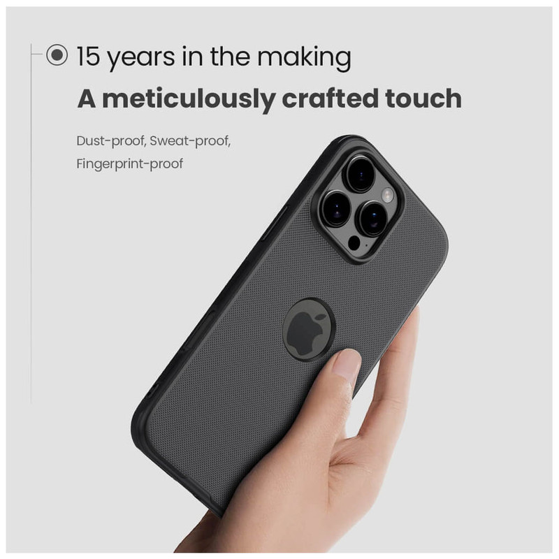 کاور نیلکین مدل Frosted Shiled Pro LogoCut مناسب برای گوشی موبایل اپل IPhone 16 Pro Max