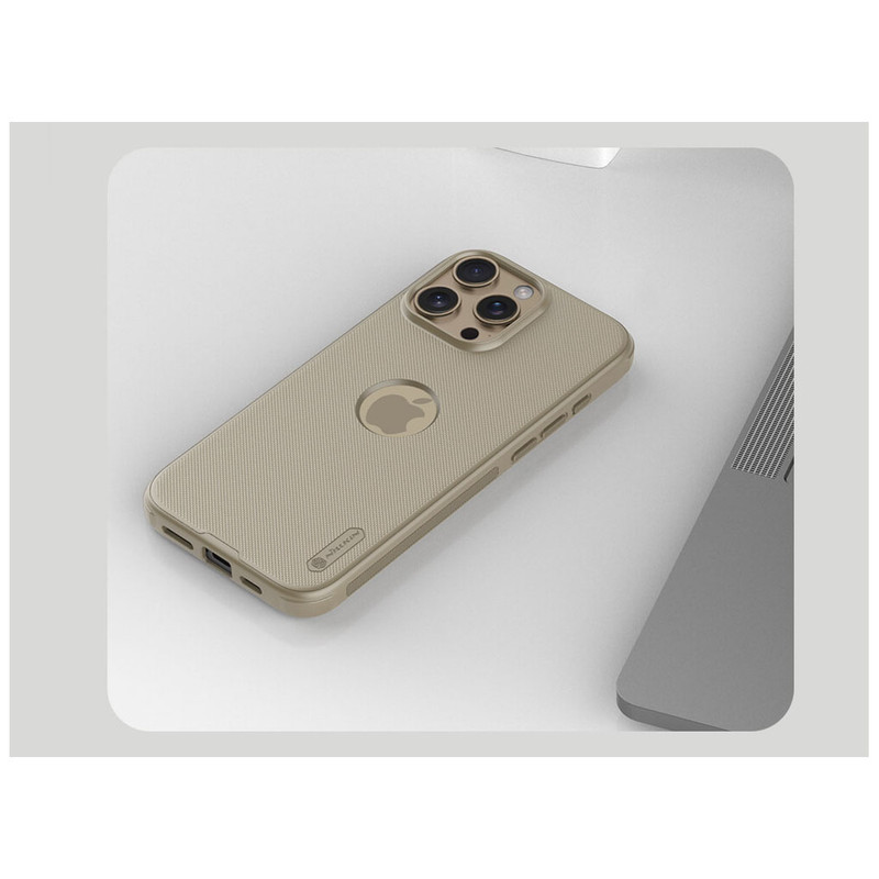 کاور نیلکین مدل Frosted Shiled Pro LogoCut مناسب برای گوشی موبایل اپل IPhone 16 Pro Max