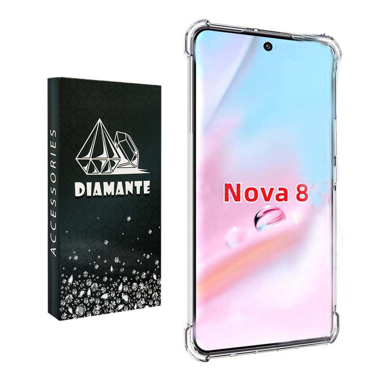 کاور دیامانته مدل Bianco navy مناسب برای گوشی موبایل هوآوی Nova 8