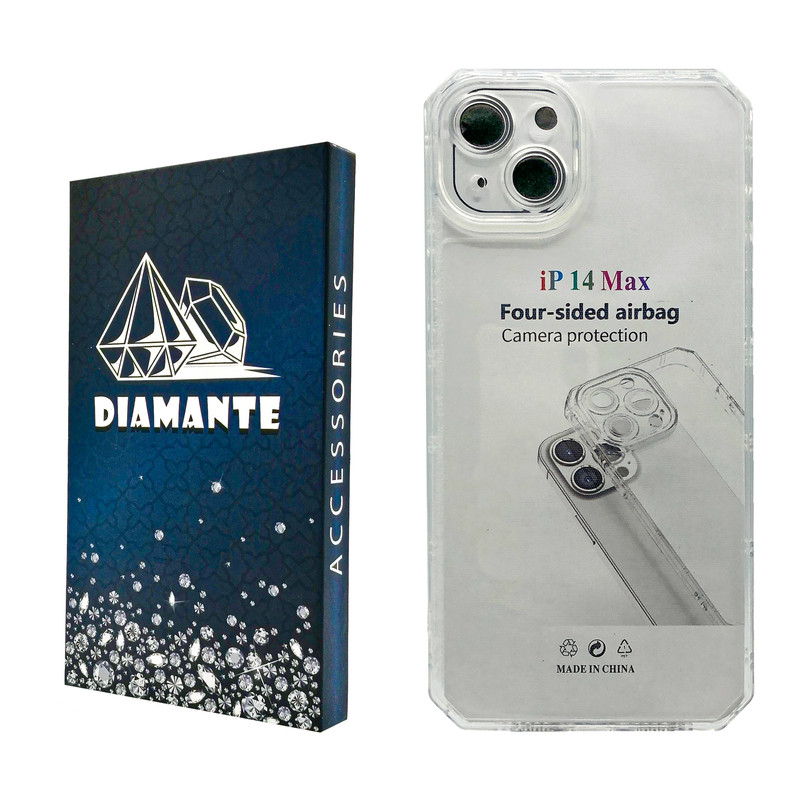 کاور دیامانته مدل Nahid Navy مناسب برای گوشی موبایل اپل iPhone 14 Max