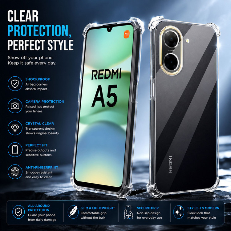 کاور اسپارتان مدل Airbag مناسب برای گوشی موبایل شیائومی Redmi A5 4G /Poco C71