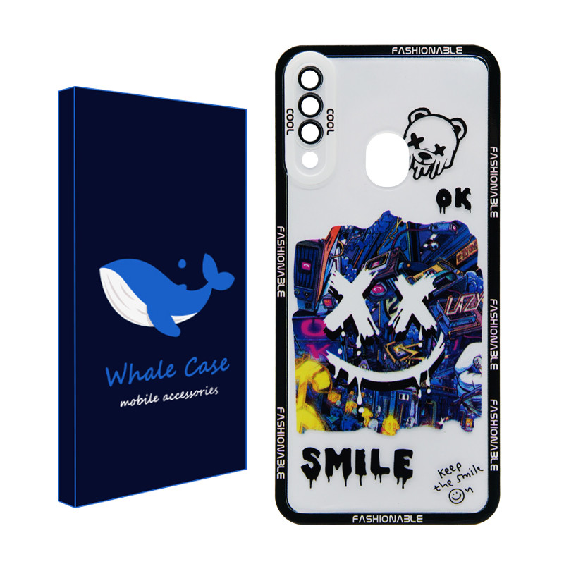 کاور وال کیس مدل Smile مناسب برای گوشی موبایل سامسونگ Galaxy A20s
