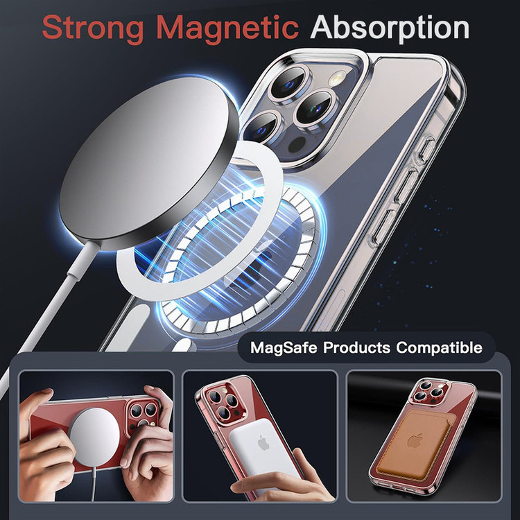 کاور قاب تک مدل مگ سیف magsafe مناسب برای گوشی موبایل اپل iPhone 16 Pro Max