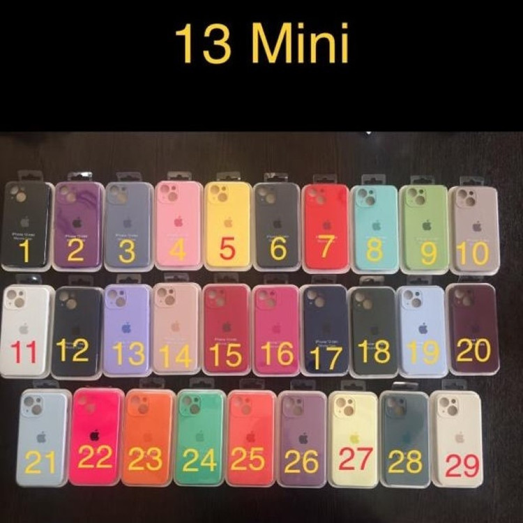 کاور مدل سیلیکونی مناسب برای گوشی موبایل اپل iPhone 13 Mini