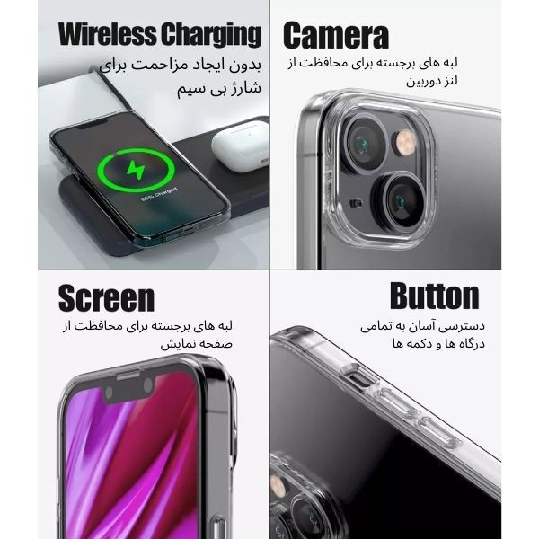 کاور قاب یک مدل ژلهای Ultra-Clear مناسب برای گوشی موبایل سامسونگ Galaxy A03s