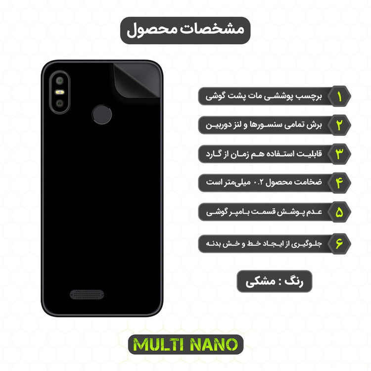 برچسب پوششی مولتی نانو مدل X-F1M مناسب برای گوشی موبایل جی ال ایکس General Luxe Arya Plus