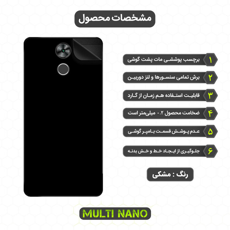 برچسب پوششی مولتی نانو مدل X-F1M مناسب برای گوشی موبایل جی ال ایکس Rasa Plus