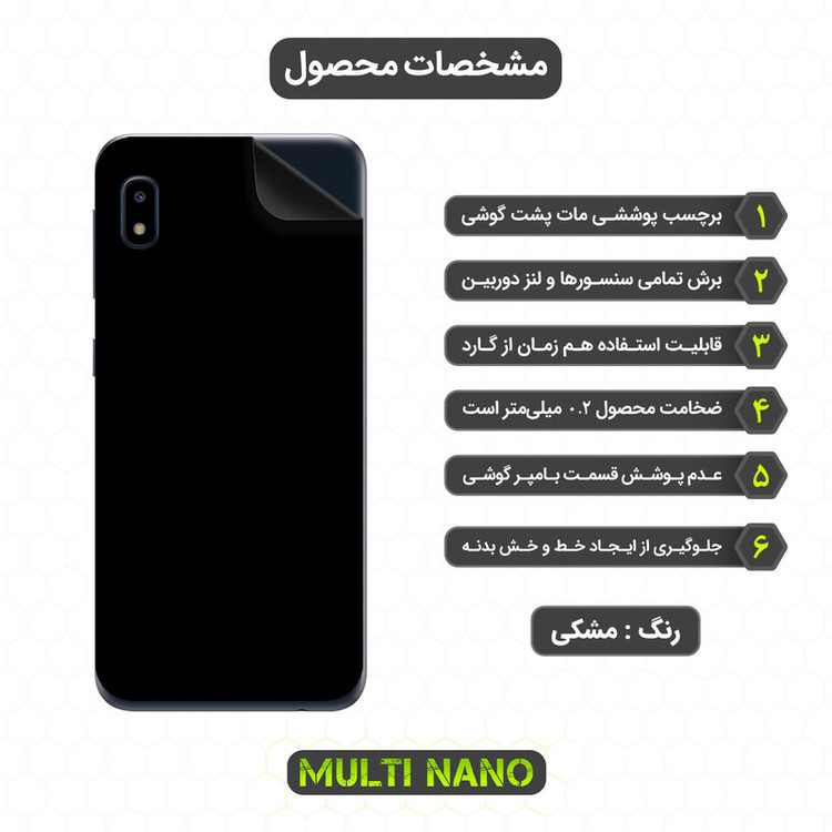 برچسب پوششی مولتی نانو مدل X-F1M مناسب برای گوشی موبایل سامسونگ Galaxy A10E