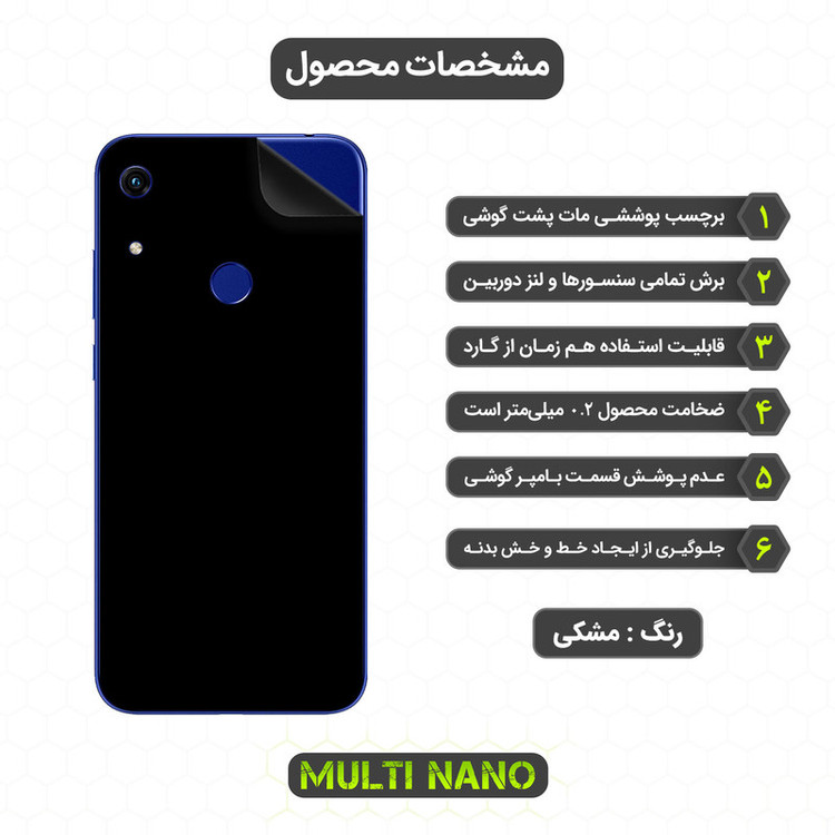 برچسب پوششی مولتی نانو مدل X-F1M مناسب برای گوشی موبایل آنر 8A