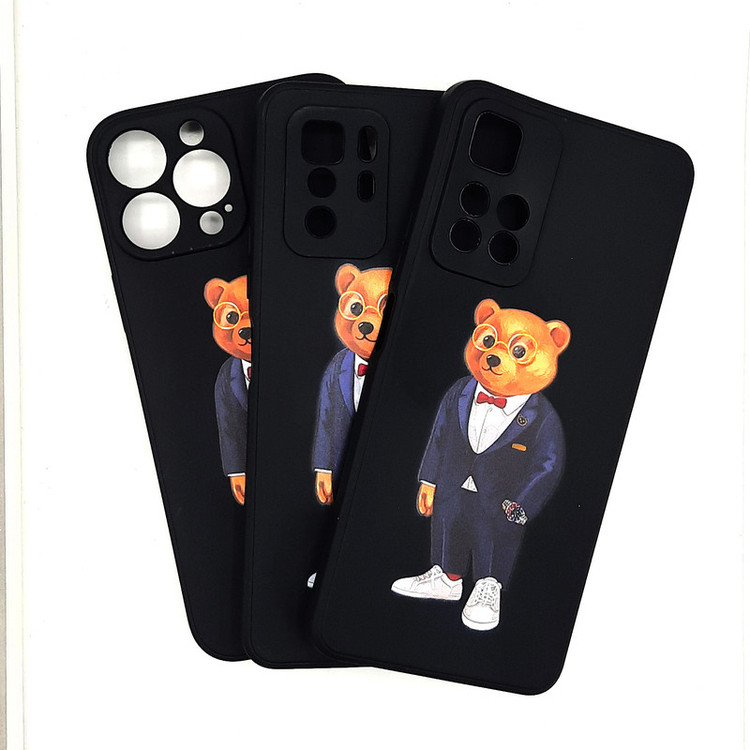 کاور لاین کینگ مدل Bearcot مناسب برای گوشی موبایل سامسونگ Galaxy A03s به همراه پایه نگهدارنده