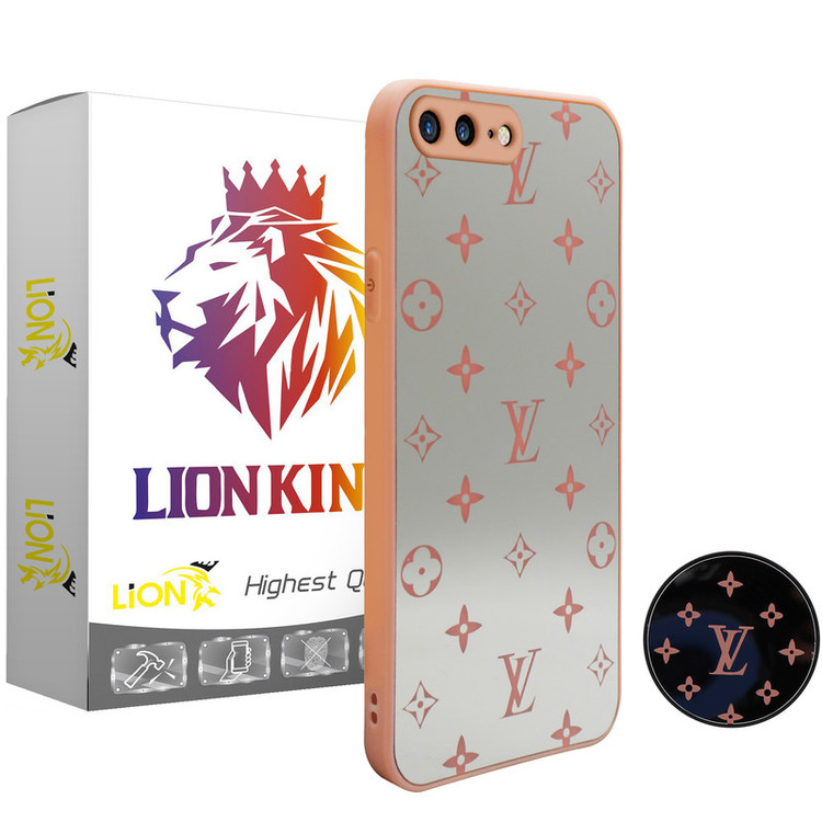 کاور لاین کینگ مدل Ayeneh LV مناسب برای گوشی موبایل اپل Iphone 6/6S به همراه پایه نگهدارنده
