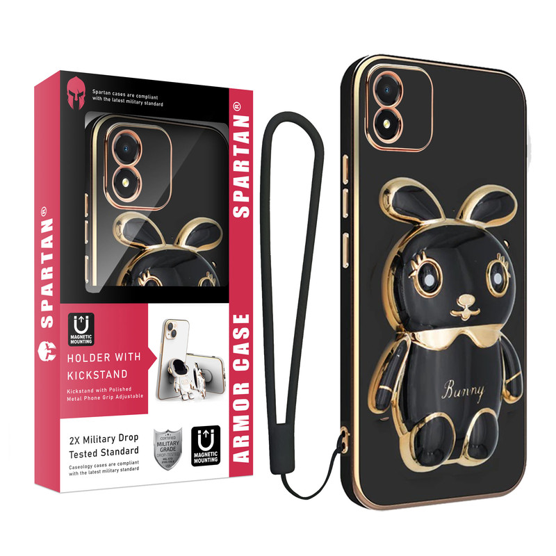 کاور اسپارتان مدل Bunny Strap مناسب برای گوشی موبایل آنر X5 4G به همراه بند