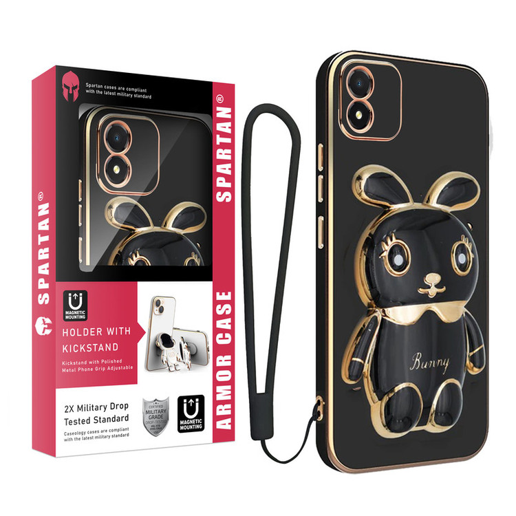 کاور اسپارتان مدل Bunny Strap مناسب برای گوشی موبایل آنر X5 4G به همراه بند