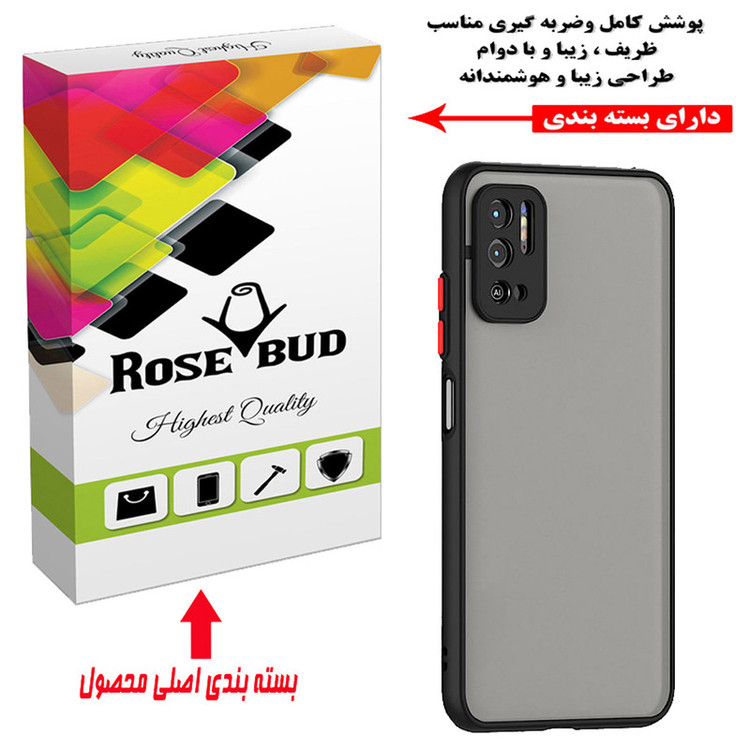 کاور رز باد مدل MRM14 مناسب برای گوشی موبایل شیائومی Poco M3 Pro / Redmi Note 10 5G / Redmi Note 10T