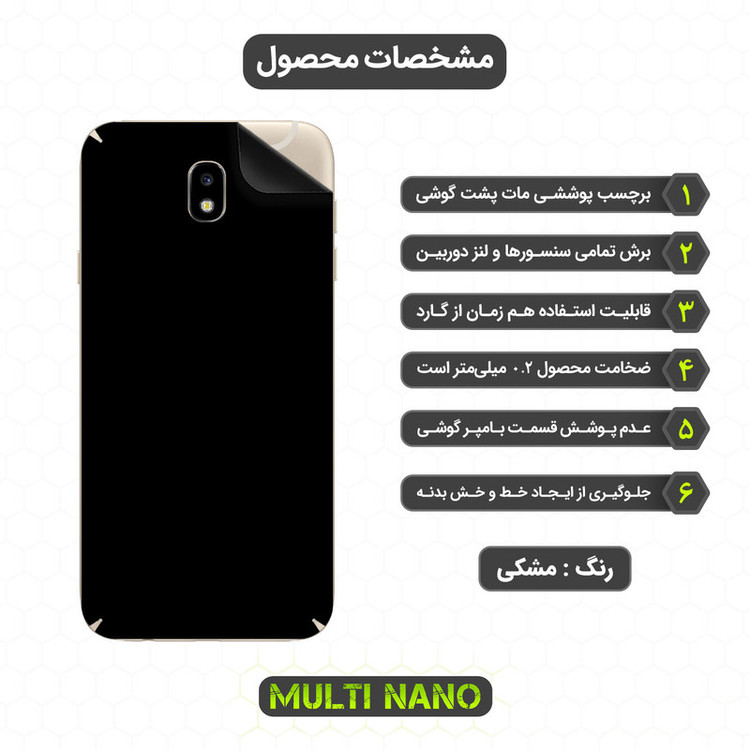 برچسب پوششی مولتی نانو مدل X-F1M مناسب برای گوشی موبایل سامسونگ Galaxy J7 2017