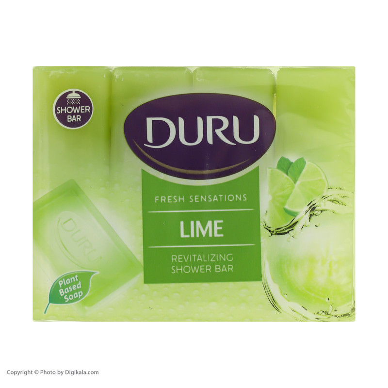 صابون شستشو دورو مدل LIME تحت لیسانس وزن150 گرم بسته 4 عددی