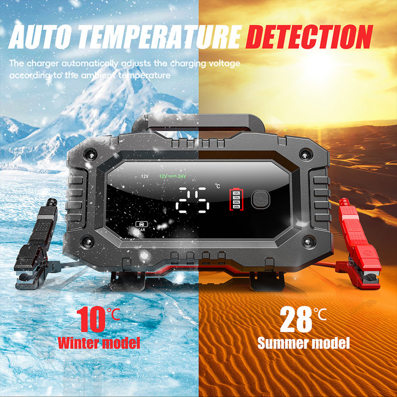شارژر باتری خودرو فاکسسور مدل SMART-12V20A-24V10A