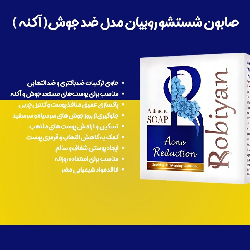 صابون شستشو روبیان مدل ضدجوش وزن 100 گرم مجموعه 6 عددی