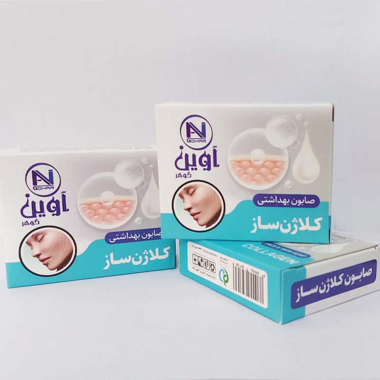 صابون شستشو آوین گوهر مدل کلاژن ساز وزن 75 گرم
