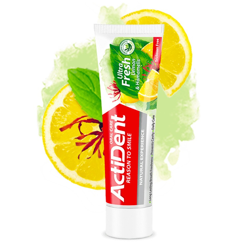 خمیر دندان اکتیدنت مدل Ultra Shine -Ultra Fresh وزن 100 گرم بسته 2 عددی
