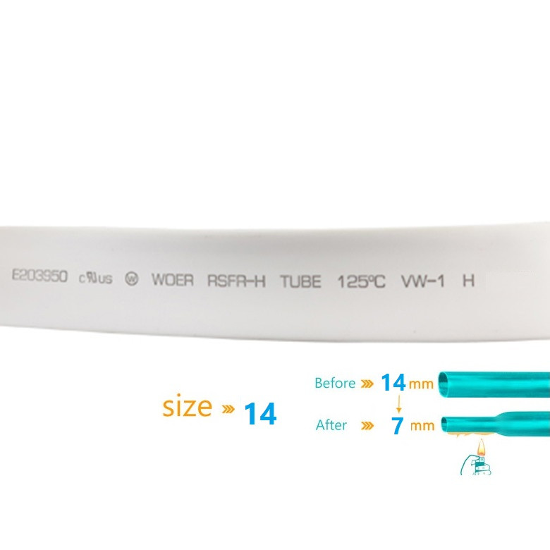 وارنیش حرارتی وو ار مدل WHTT-14mm طول 1 متر