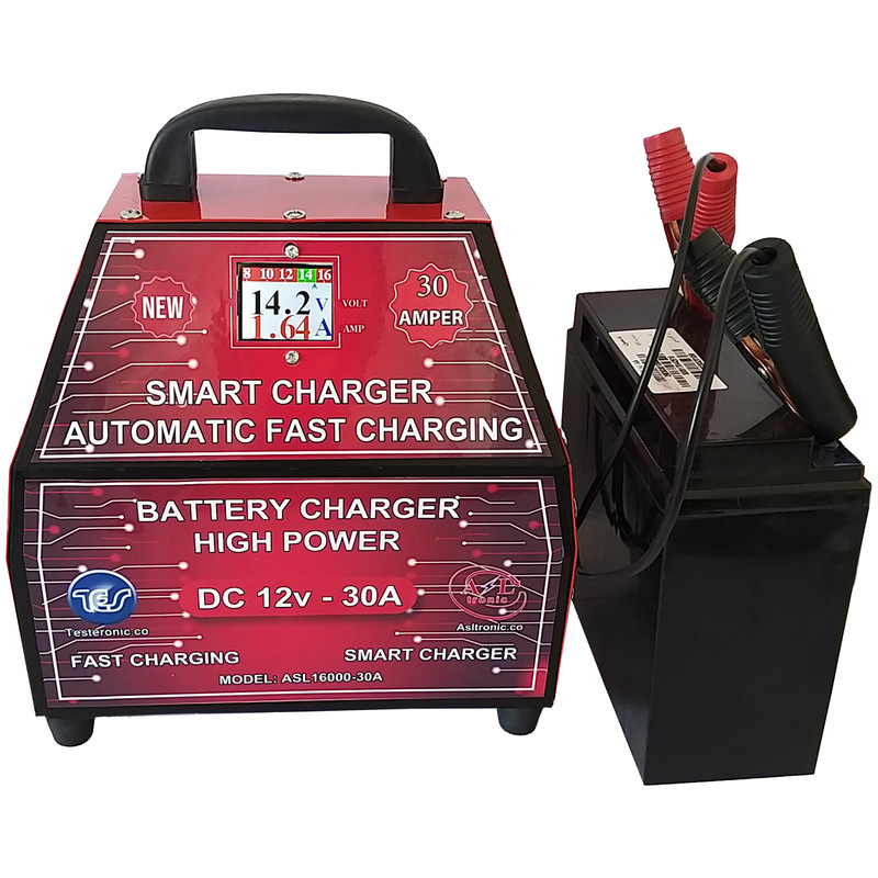شارژر اتوماتیک باتری خودرو مدل تسترونیک ASL-16000-30A