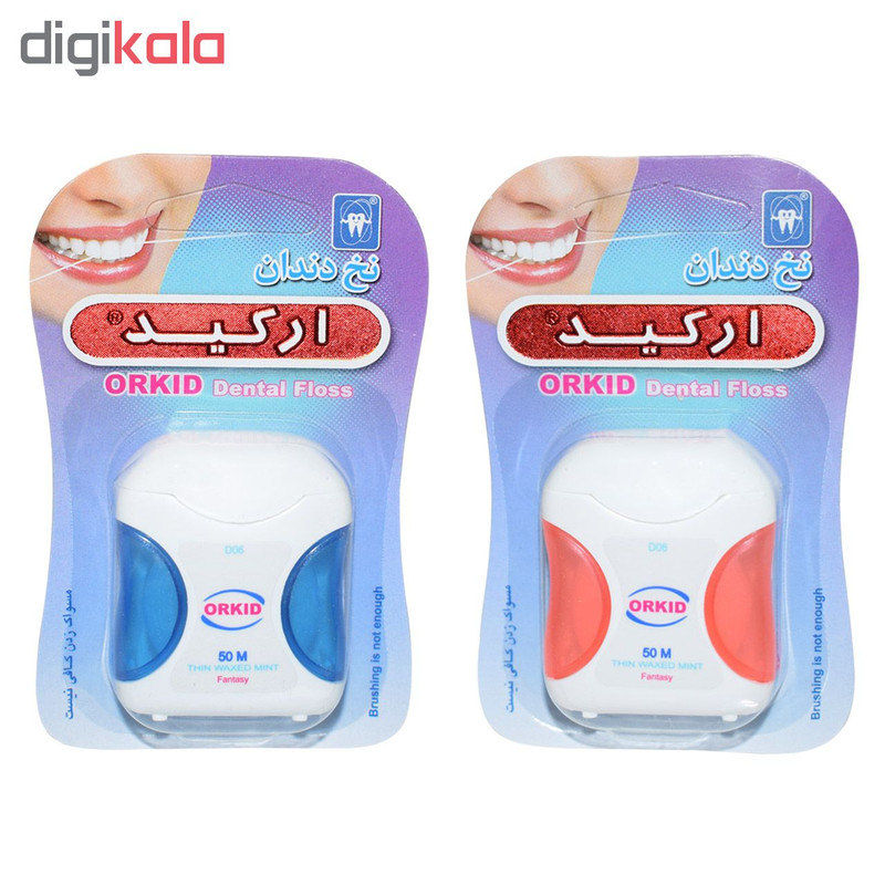 نخ دندان ارکید مدل فانتزی کد D06 بسته 2 عددی