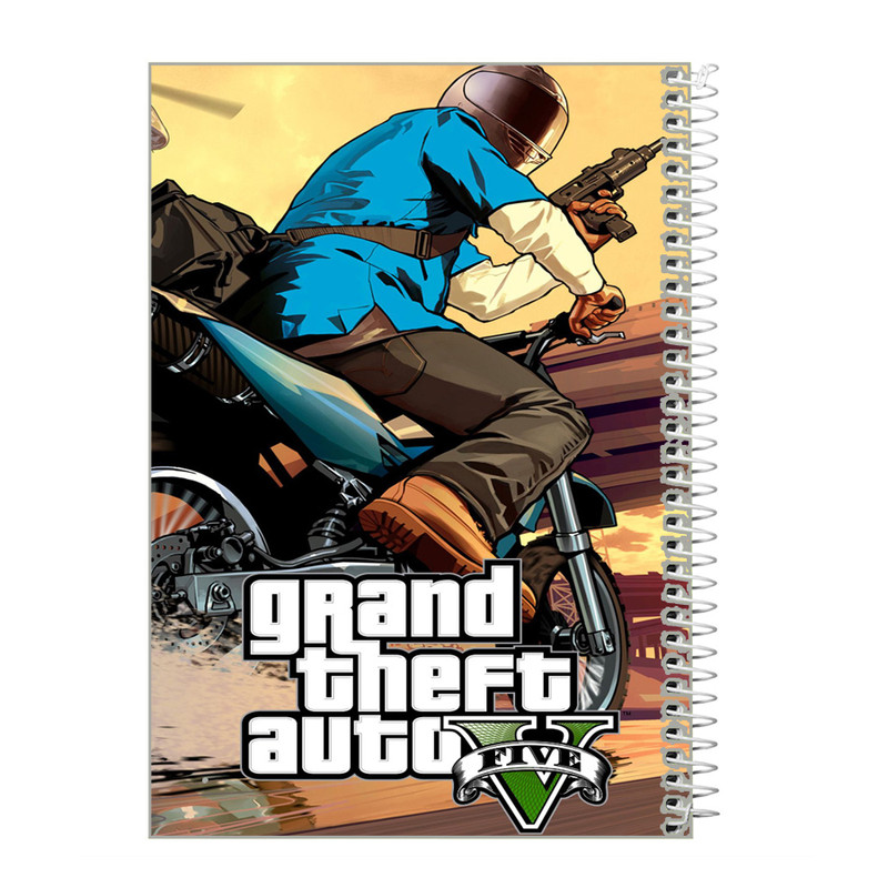 دفترچه یادداشت 40 برگ طرح GTA کد ig2