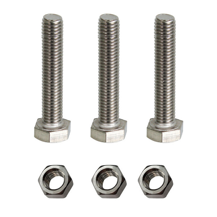 پیچ و مهره مدل Hex-12-60 بسته 6 عددی