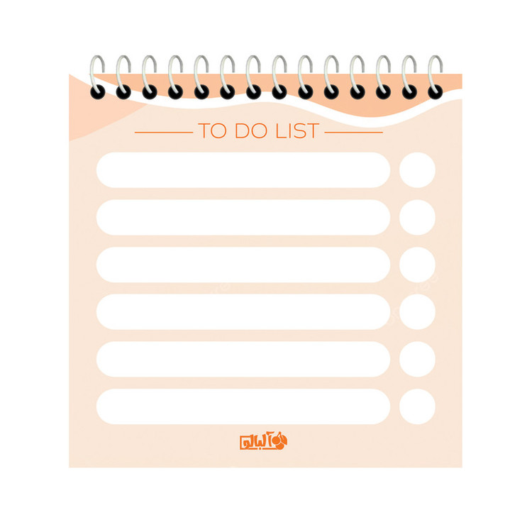 دفتر برنامه ریزی 50 برگ آلبالو مدل to do list طرح انگیزشی کد 4017