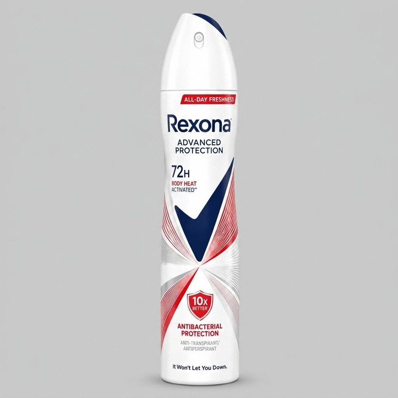 اسپری ضدتعریق زنانه رکسونا مدل Antibacterial Protection 72H حجم 200 میلیلیتر