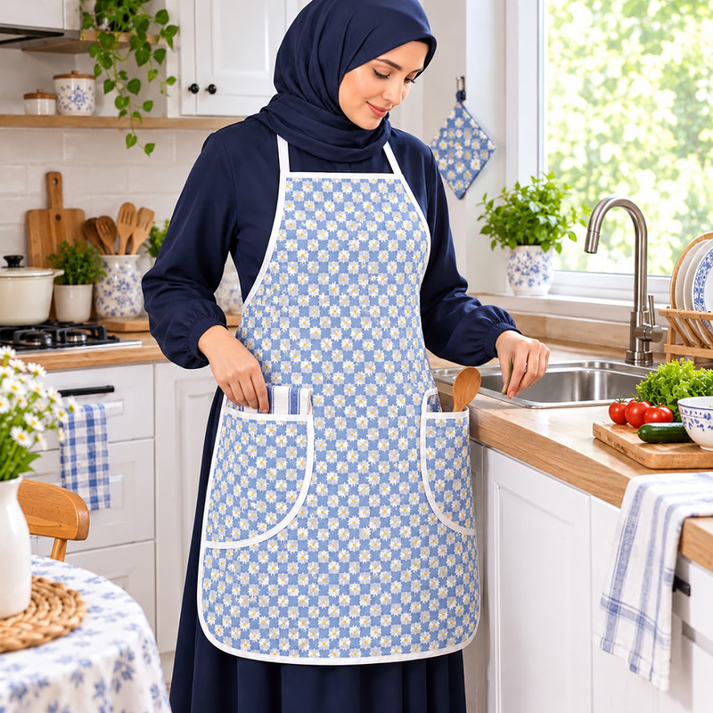 پیش بند آشپزخانه مدل بابونه