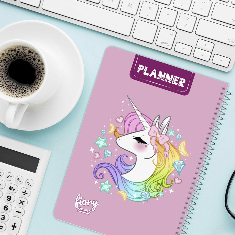 دفتر برنامه ریزی مستر راد طرح اسب تک شاخ مدل پلنر روزانه کد Unicorn 1678