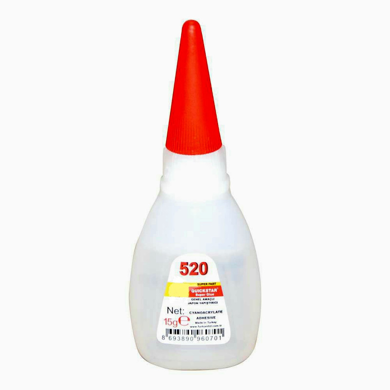 چسب قطره ای کوییک استار مدل 520 وزن 15 گرم بسته چهار عددی