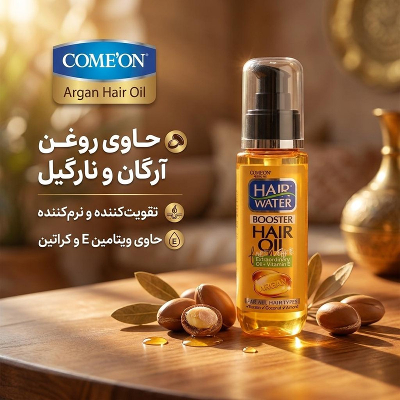 روغن مو کامان مدل Argan حجم 70 میلی لیتر