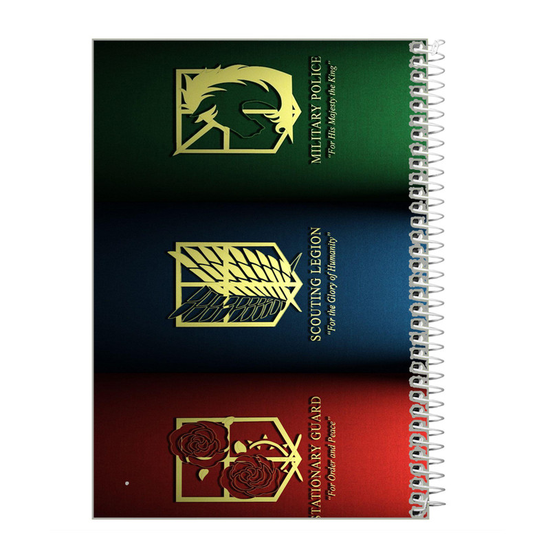 دفتر مشق 50 برگ طرح انیمه اتک آن تایتان کد m1