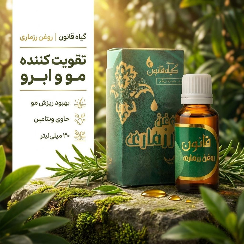 روغن تقویت کننده مو و ابرو گیاه قانون مدل رزماری حجم 30 میلی لیتر