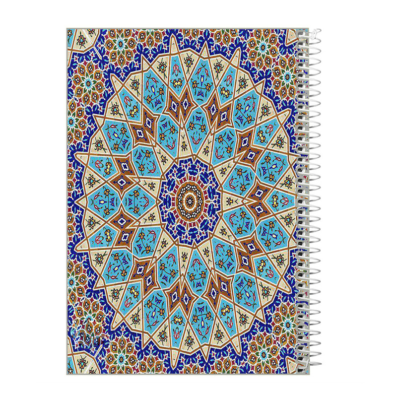 دفتر مشق 50 برگ طرح سنتی اسلیمی کد m519