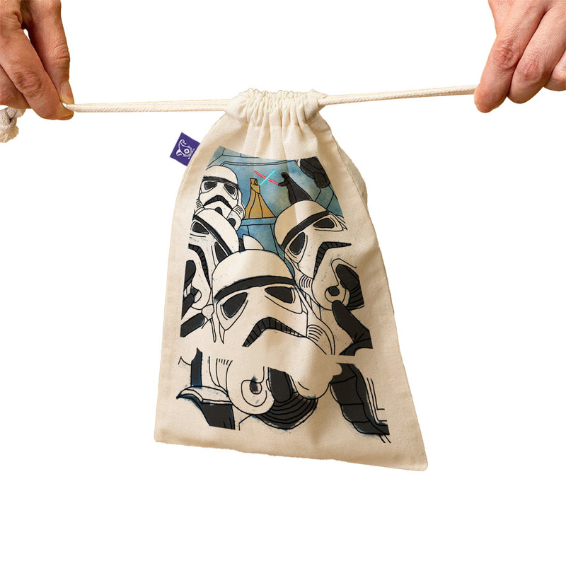 کیسه نان و سبزی ترمه طراحان ایده مدل فیلم جنگ ستارگان، star wars کد strm0980 - M