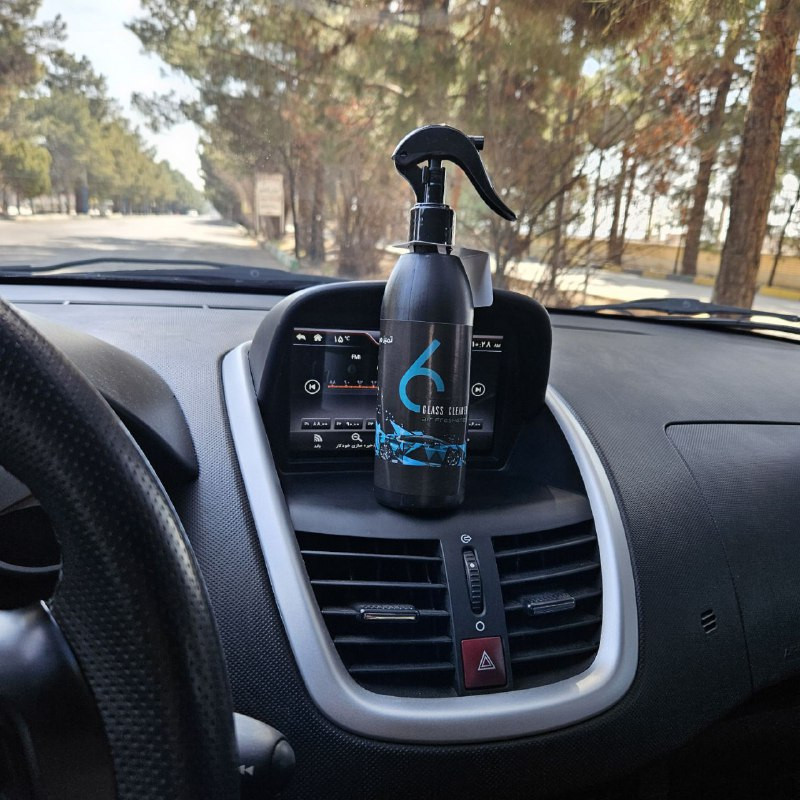اسپری خوشبو کننده و شیشه شور اتومبیل سیکس مدل Glass Cleaner با رایحه جیو بلانک حجم 270 میلی لیتر