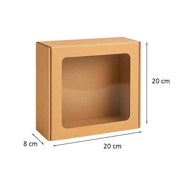 جعبه بسته بندی کد 39148 سایز 20x8x20 سانتیمتر بسته 50 عددی